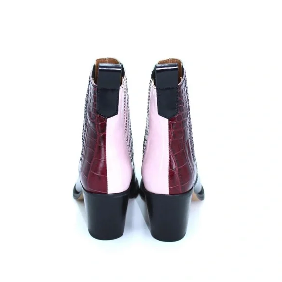 Ganni Multicolor Western Booties 39 - Picture 4 of 9